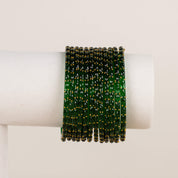 Raindrop Bangles - Greens
