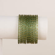Raindrop Bangles - Greens