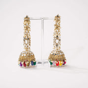 Ameerah Mirror Jhumkie Earrings - MAHARANI