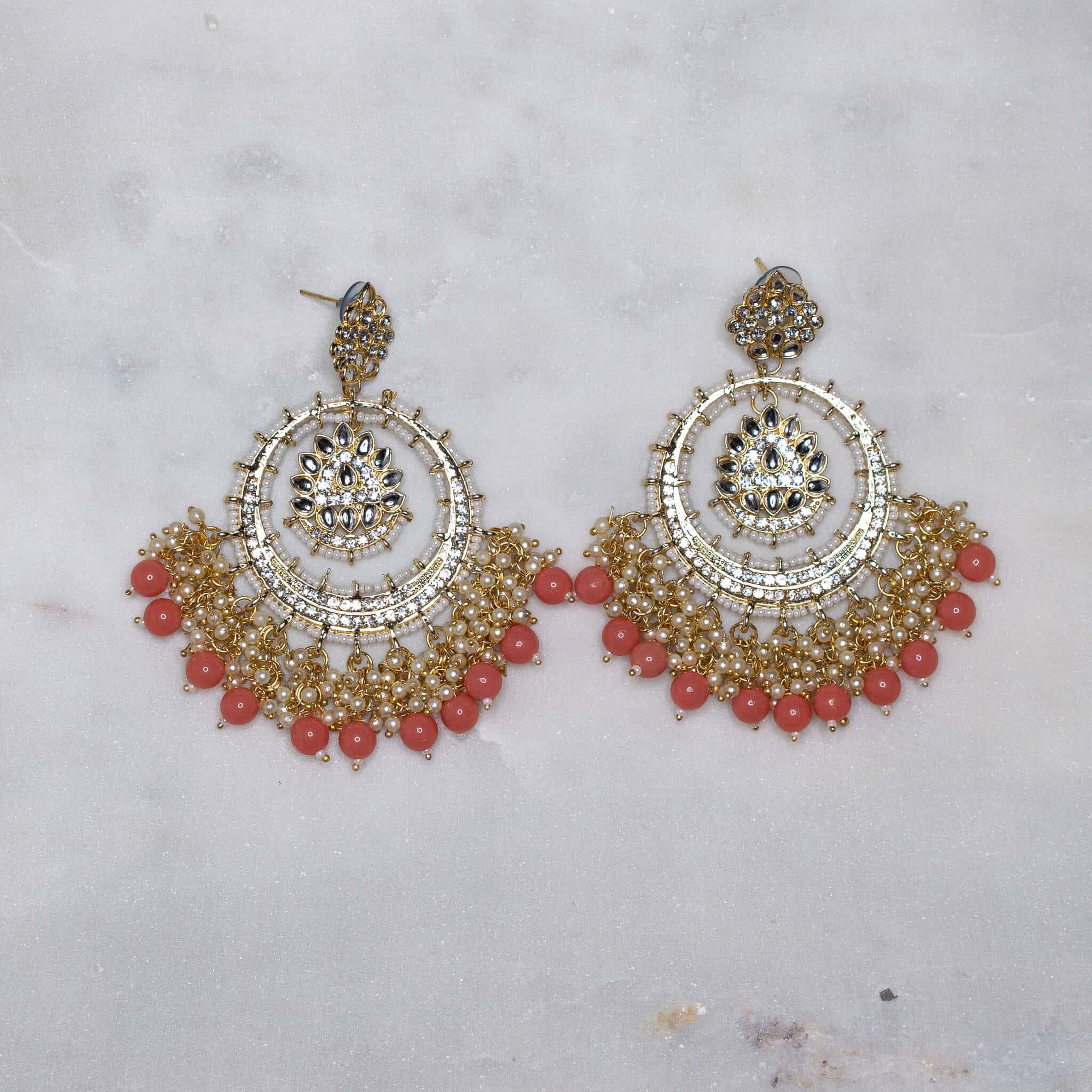 Noor Earrings - Coral - MAHARANI